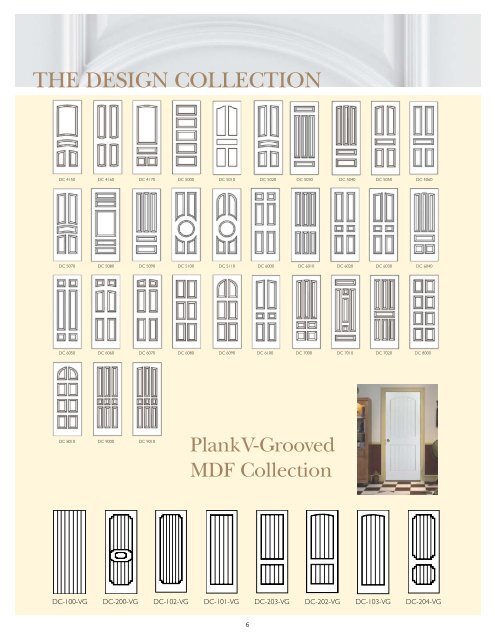 The Design ColleCTion MDF Doors - T.M. Cobb