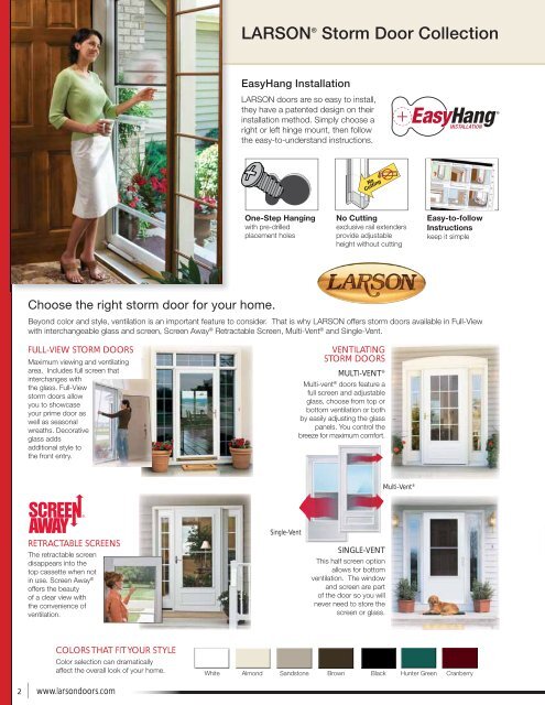 America's #1 Selling Storm Door - Brosco