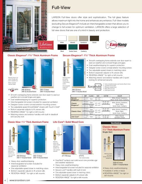 America's #1 Selling Storm Door - Brosco