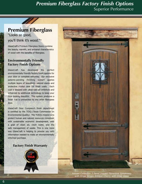 Impact Entry Doors Premium Fiberglass - GlassCraft Door