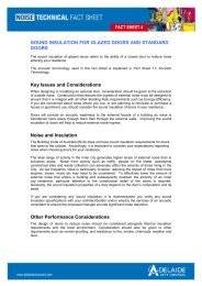 Fact Sheet 4: Sound Insulation for Glazed Doors - Adelaide City ...