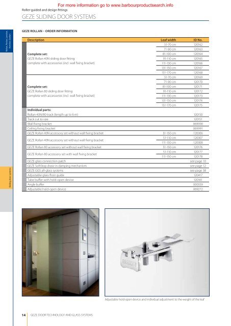 Sliding door Systems - BD Online Product Search