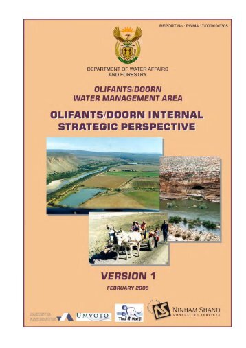 Olifants/Doorn WMA - Department of Water Affairs and Forestry