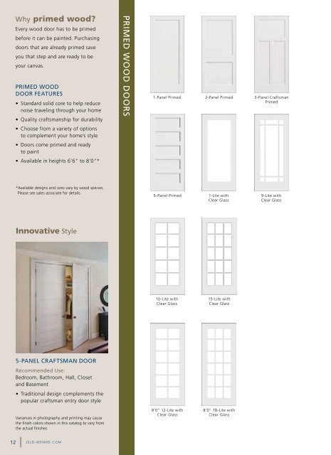 interior doors - JELD-WEN Home Depot Products