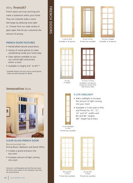 interior doors - JELD-WEN Home Depot Products