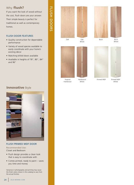 interior doors - JELD-WEN Home Depot Products