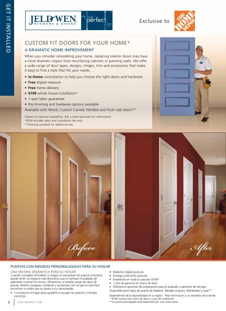 interior doors - JELD-WEN Home Depot Products