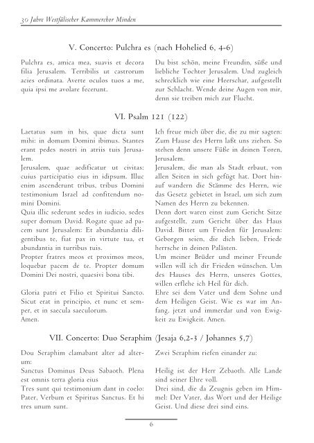Marien-Vesper 1610 - Westfälischer Kammerchor Minden