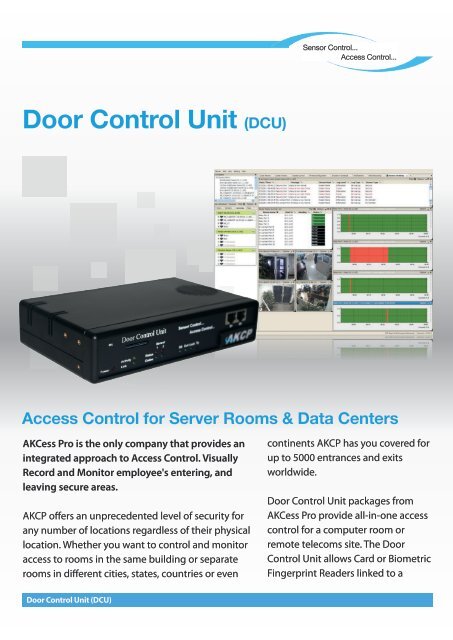 Door Control Unit (DCU) - AKCP