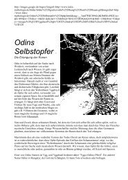 Odins Selbstopfer - - Freiheit ist selbstbestimmtes Leben