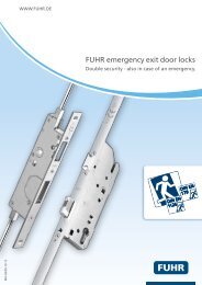 FUHR emergency exit door locks - Carl Fuhr GmbH & Co. KG