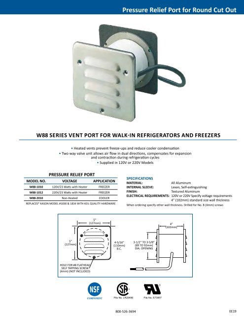 walk-in refrigeration components - Keil | Refrigeration Hardware