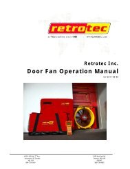 Energy Door Fan Manual - Retrotec