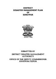 district disaster management plan of sonitpur - State Disaster ...