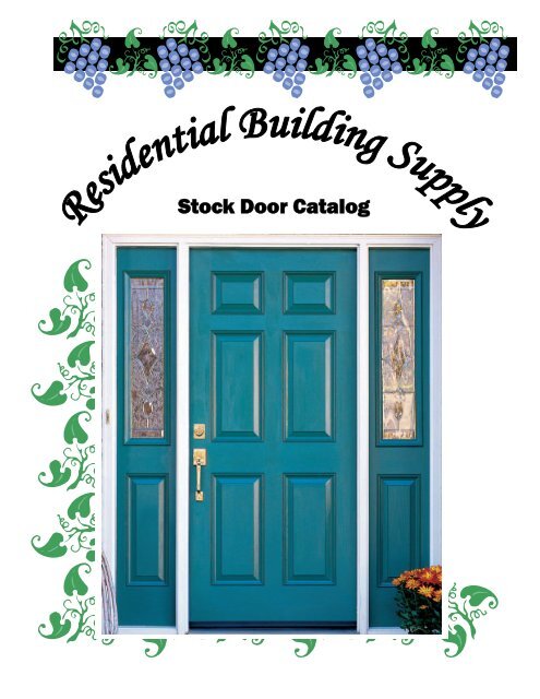 Stock Door Catalog Residential Building Supply