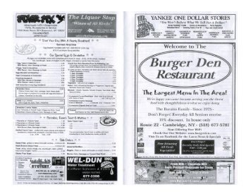 Click Here for a Printable Take-Out Menu - Burger Den Restaurant