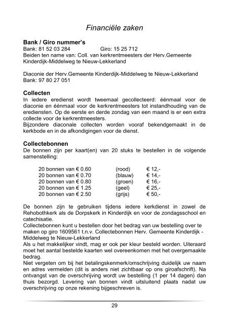 de nieuwe gemeentegids - Hervormde Gemeente Kinderdijk ...