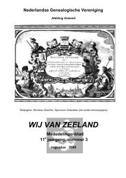 mei 2009 - NGV Zeeland - Nederlandse Genealogische Vereniging
