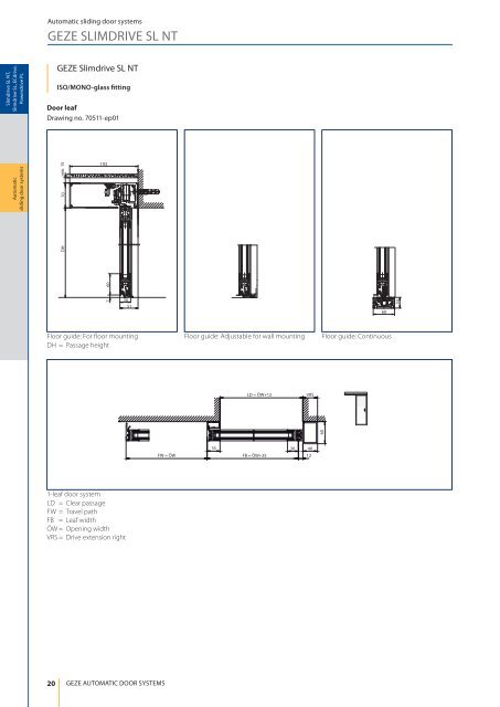 Sliding, Telescopic and Folding Door Systems - Specifile on-line