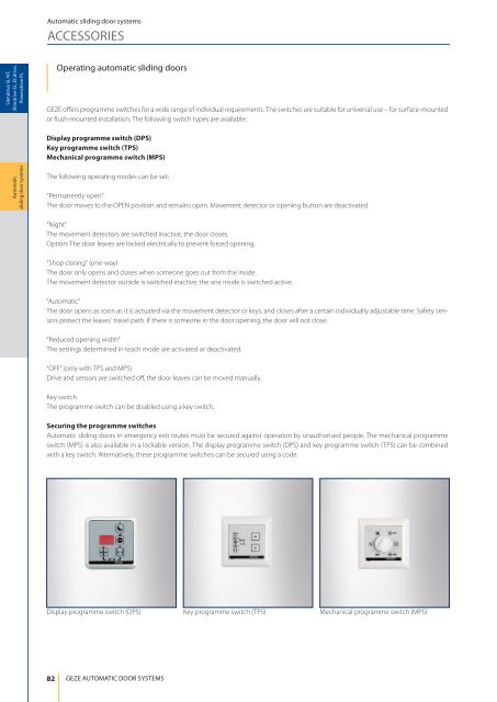 Sliding, Telescopic and Folding Door Systems - Specifile on-line