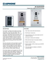 Visio-JK-Doors Spec Sheet.vsd - Aiphone