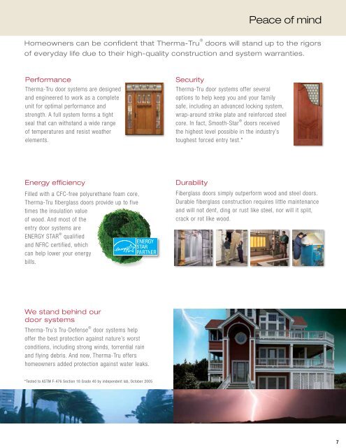 Harvey Therma-Tru Entry Door Systems - Harvey Building Products