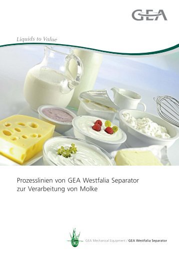 Prozesslinien von GEA Westfalia Separator zur Verarbeitung von ...