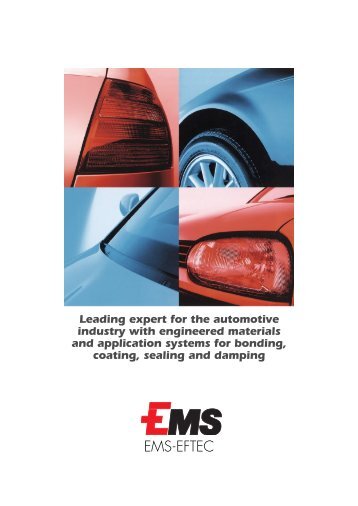 Leading expert for the automotive industry with engineered ... - eftec