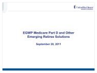 Why UnitedHealthcare EGWP Part D + Wrap? - OptumRx