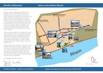 Herzlich willkommen! Parken in der Eltviller Altstadt - Eltville am Rhein