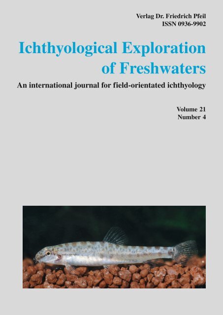 Ichthyological Exploration of Freshwaters - Joerg Bohlen