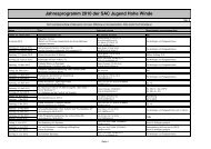 SAC Jugend Jahresprogramm 2010 - SAC Sektion Hohe Winde