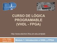 CURSO DE LÓGICA PROGRAMABLE (VHDL - FPGA) - Electronica