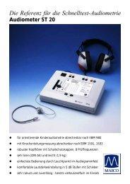 Die Referenz für die Schnelltest-Audiometrie Audiometer ST 20