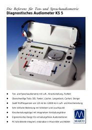 und Sprachaudiometrie Diagnostisches Audiometer KS 5