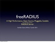 freeRADIUS - Le site d'Aurélien Géron