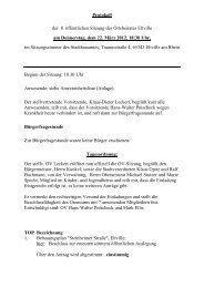 Protokoll der 8. öffentlichen Sitzung des Ortsbeirates Eltville am ...