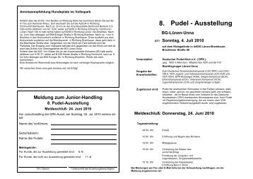 8. Pudel - Ausstellung - DPK - BG Lünen-Unna