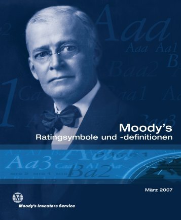 Moody's – Ratingsymbole und -definitionen - Deutsche Post DHL