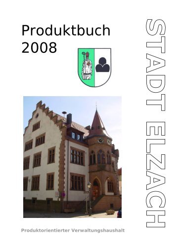Produktbuch 2008 - Stadt Elzach