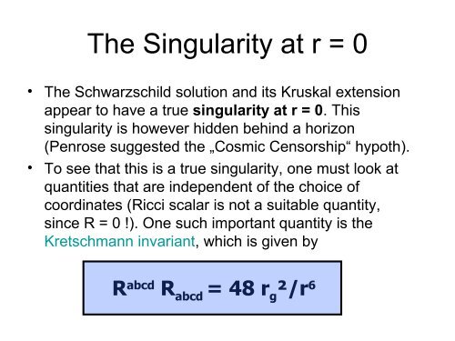 Relativistic Stars and the Schwarzschild Solution