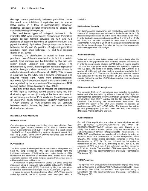 Microbiology Research - Academic Journals