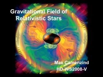 Gravitational Field of Relativistic Stars