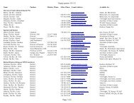 Supply pastors 10-1-12 Name Position Ministry Phone Other Phone ...