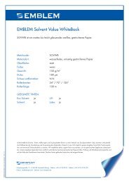 Produkt Datenblatt EMBLEM Solvent Value WhiteBack