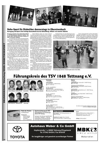 Führungskreis des TSV 1848 Tettnang e.V.