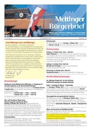 Veranstaltungen Terminvorschau Amtliche ... - Markt Meitingen
