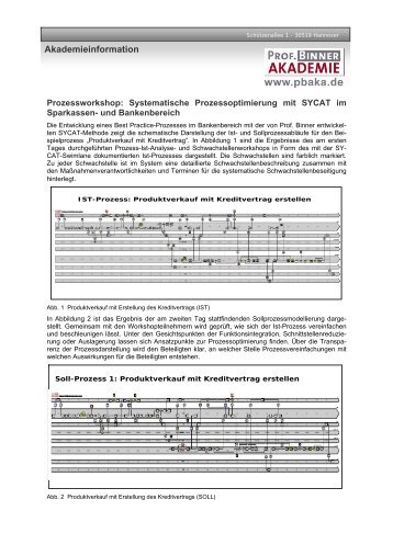Systematische Prozessoptimierung mit SYCAT im Sparkassen
