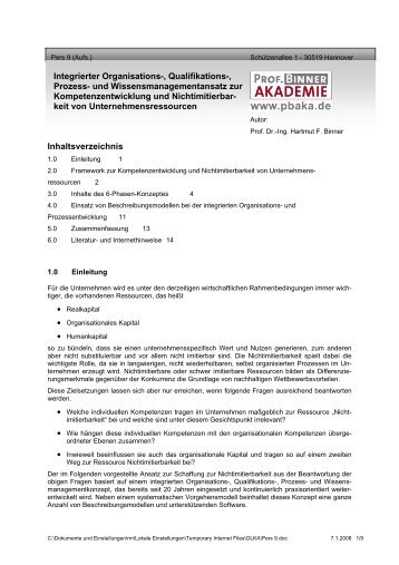 Integrierter Organisations-, Qualifikations-, Prozess ... - Org-Portal.org