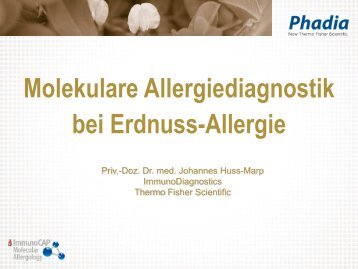 Molekulare Allergiediagnostik bei Erdnuss-Allergie - Phadia